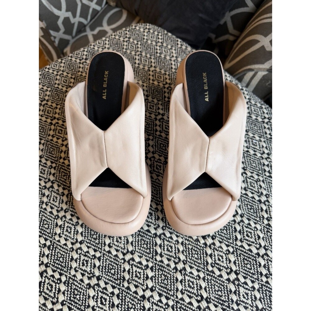 ALL BLACK Mod Collar Mule Women's Sandal